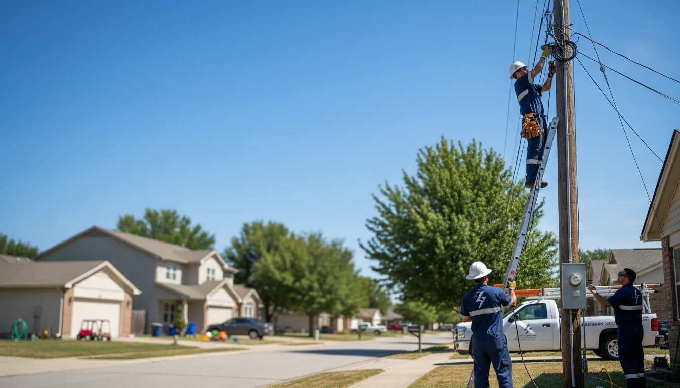 Residential electrician providing installation services in Gravity, IA
